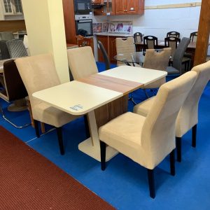 UNI-Caly 110/145 cm fehér/wotan tölgy bővíthető étkezőasztal