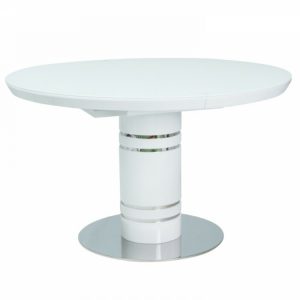 BAL-Stratos lakkozott fehér étkezőasztal