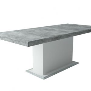 DEV-Lóránt beton/fehér & wenge plusz étkezőasztal
